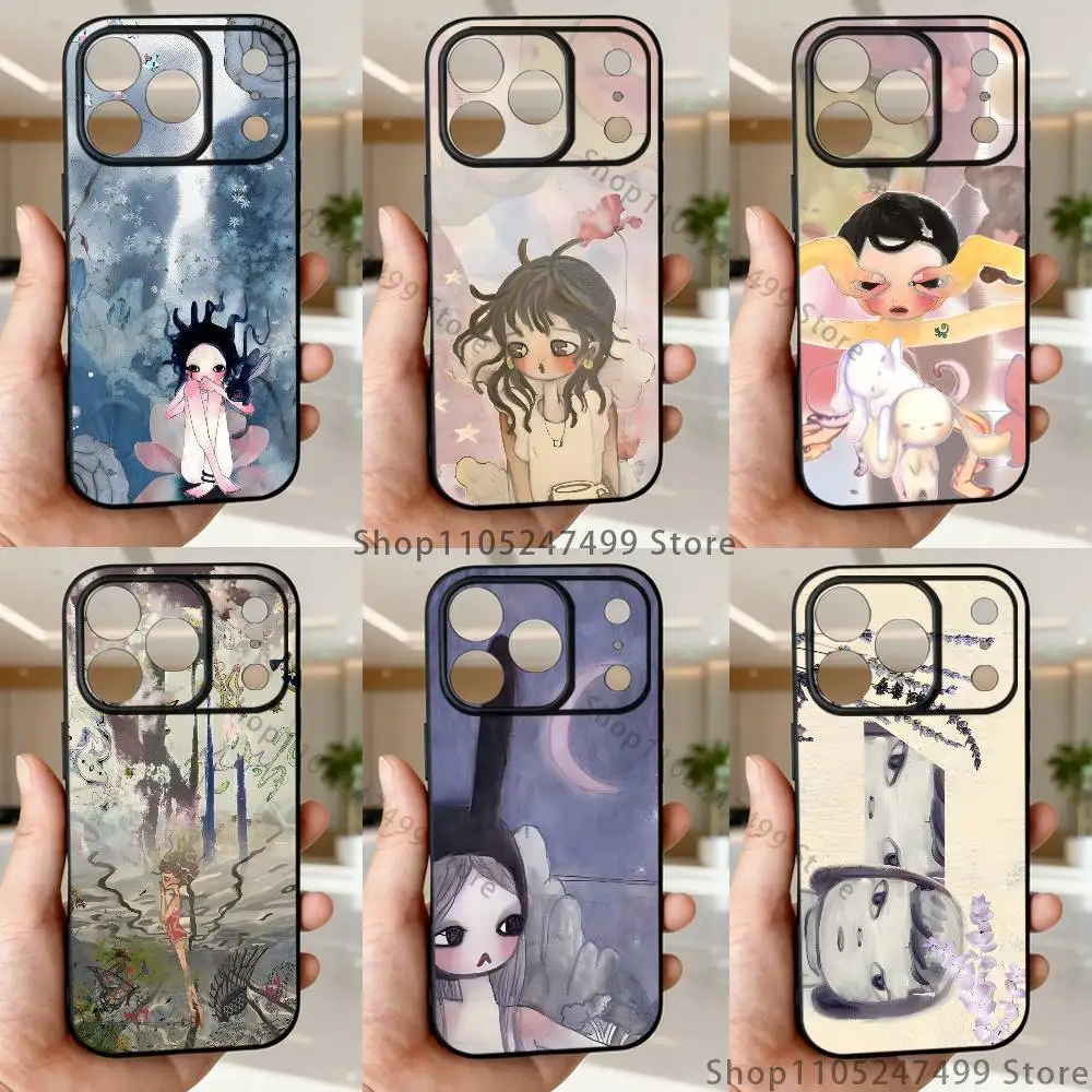 

A-Aya T-Takano Phone Case For iPhone 17,16,15,14,13,12,11,Pro Max,XSX,,XR,SE,Mini,8,7,Soft Silicone Black Cover