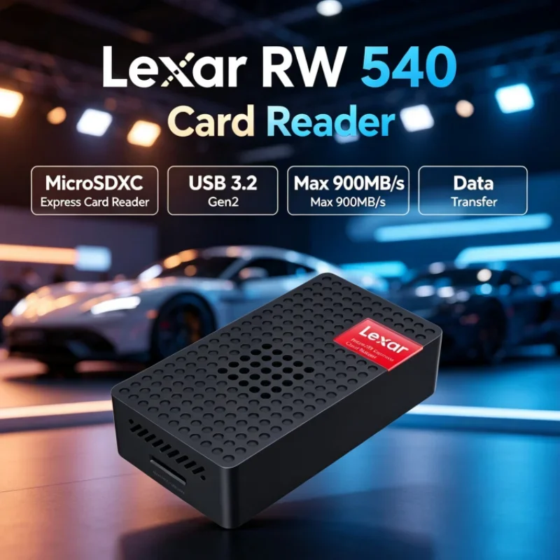 Lexar RW540 Max 900MB/s MicroSDXC Express Card Reader PLAY PRO MicroSD Card Reader USB 3.2 Type-C for Video Transfer