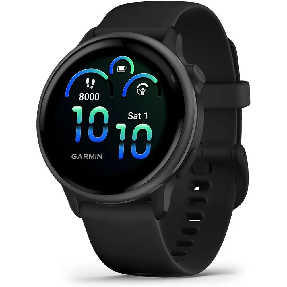 active 6 itnGPS Smartwatch AMOLED Display with Black Silicone Band, 11-Day Battery, 80+ Sports es, Activity Tracking Smart eatur