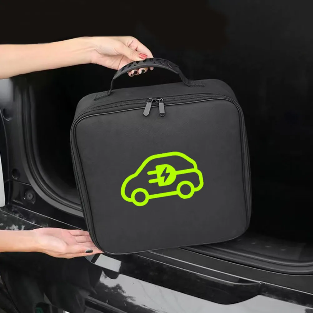 

Сумка для кабеля EV, портативный органайзер для зарядных кабелей электромобилей, из прочной ткани Оксфорд, компактный держатель для зарядного устройства EV