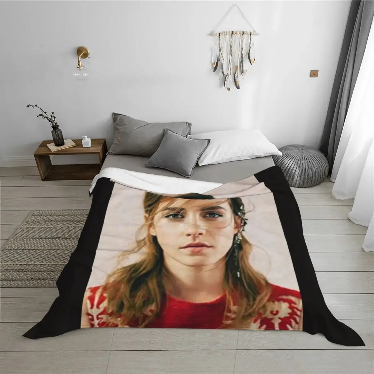 الألبوم - بطانية إيما واتسون رمي أريكة مانغا بطانيات هدايا شخصية فضفاضة