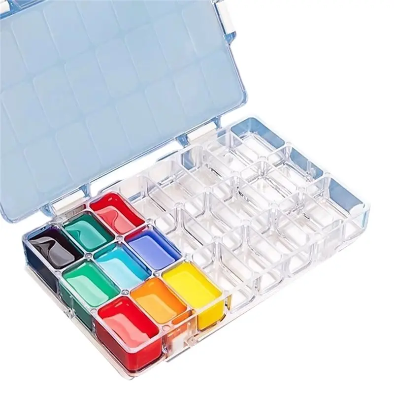 

MACH-12Girds портативная многофункциональная коробка для рисования, пустая акварельная палитра, акварельное масло, акриловая краска для гуаши, субпакет