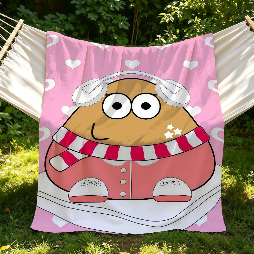 Hot Game My P-Pet Alien P-Pou Blanket Suitable For Sofas Beds Offices Cars Outdoor Travel An Ideal Gift For Friends Family