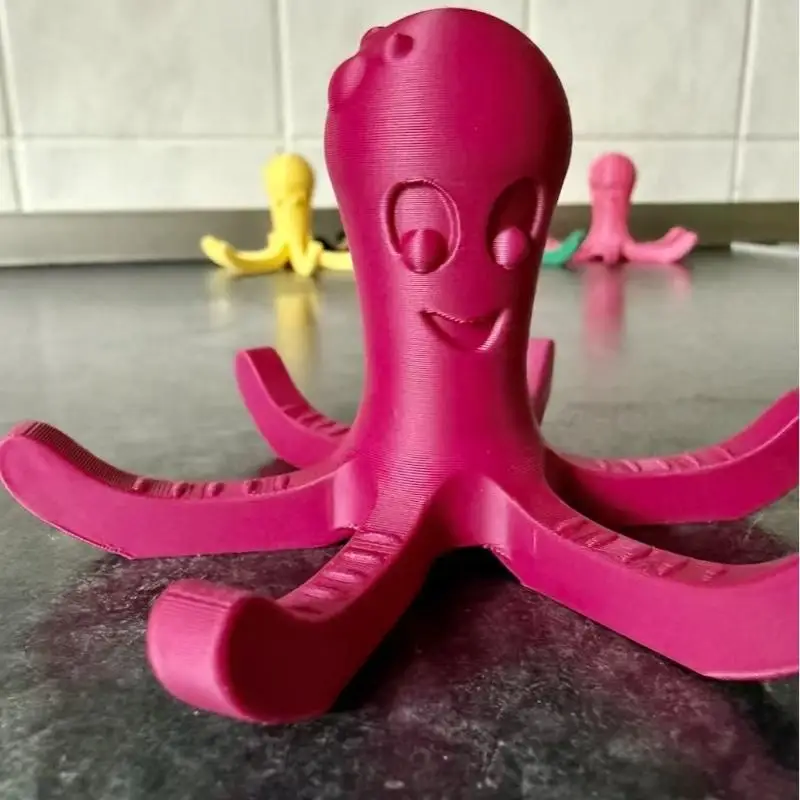 Effective 3D Octopus-shaped Single Unit Drying Rack for Rapid Water Bottle Drying; Fits Various Cups