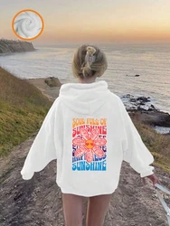 Kids Y2K Hoodie Vintage Boho Wildflowers Aesthetic Sweatshirt Soul Full of Sunshine Print Long Sleeve Funny Fashion Girls Hooded