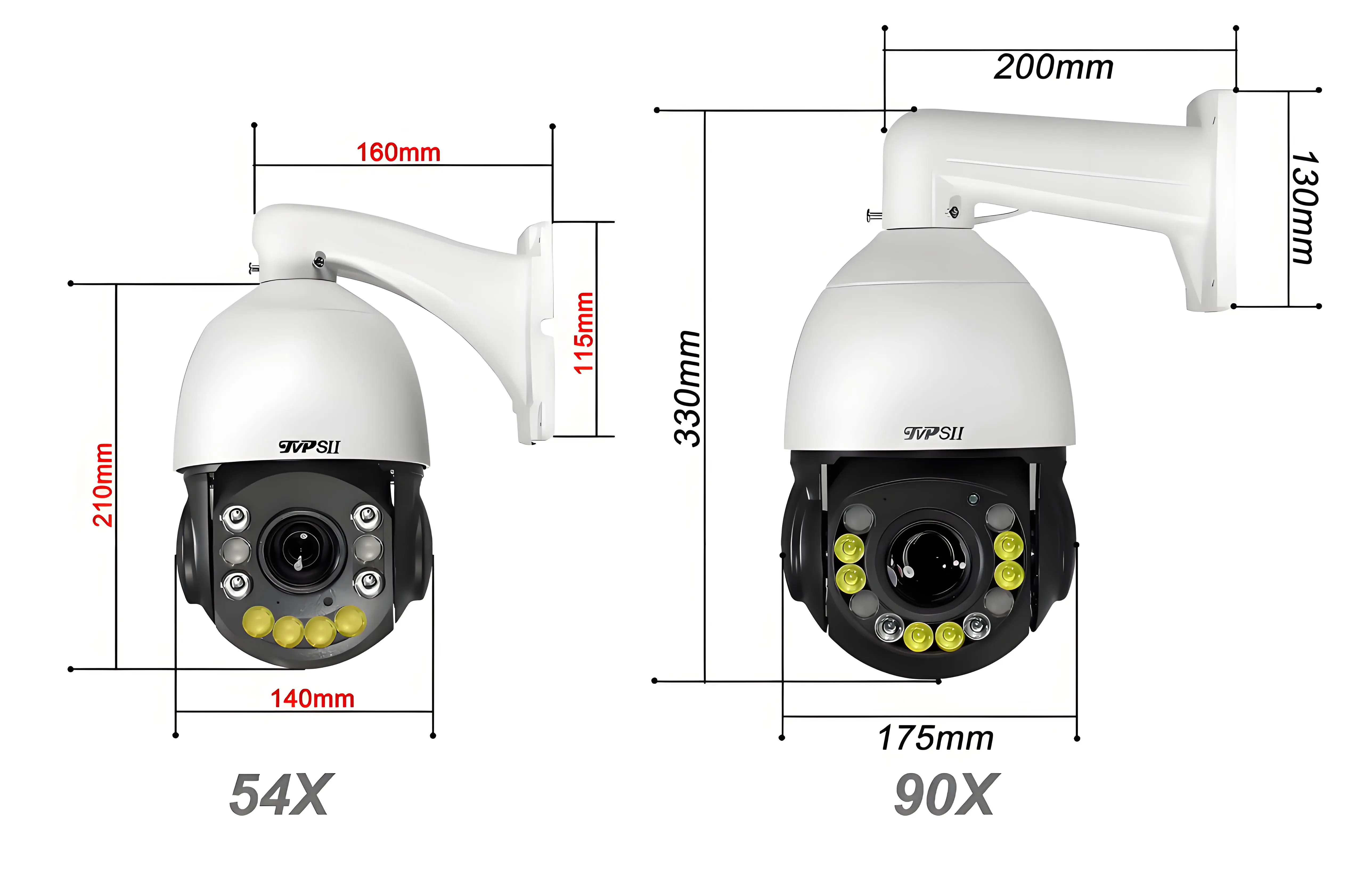 MAX.512G metallo Full Color 90X Zoom ottico Auto Tracking CamHi H.265 + 8MP 4K IMX415 Audio 360 ° allarme WIFI PTZ telecamera di sicurezza IP