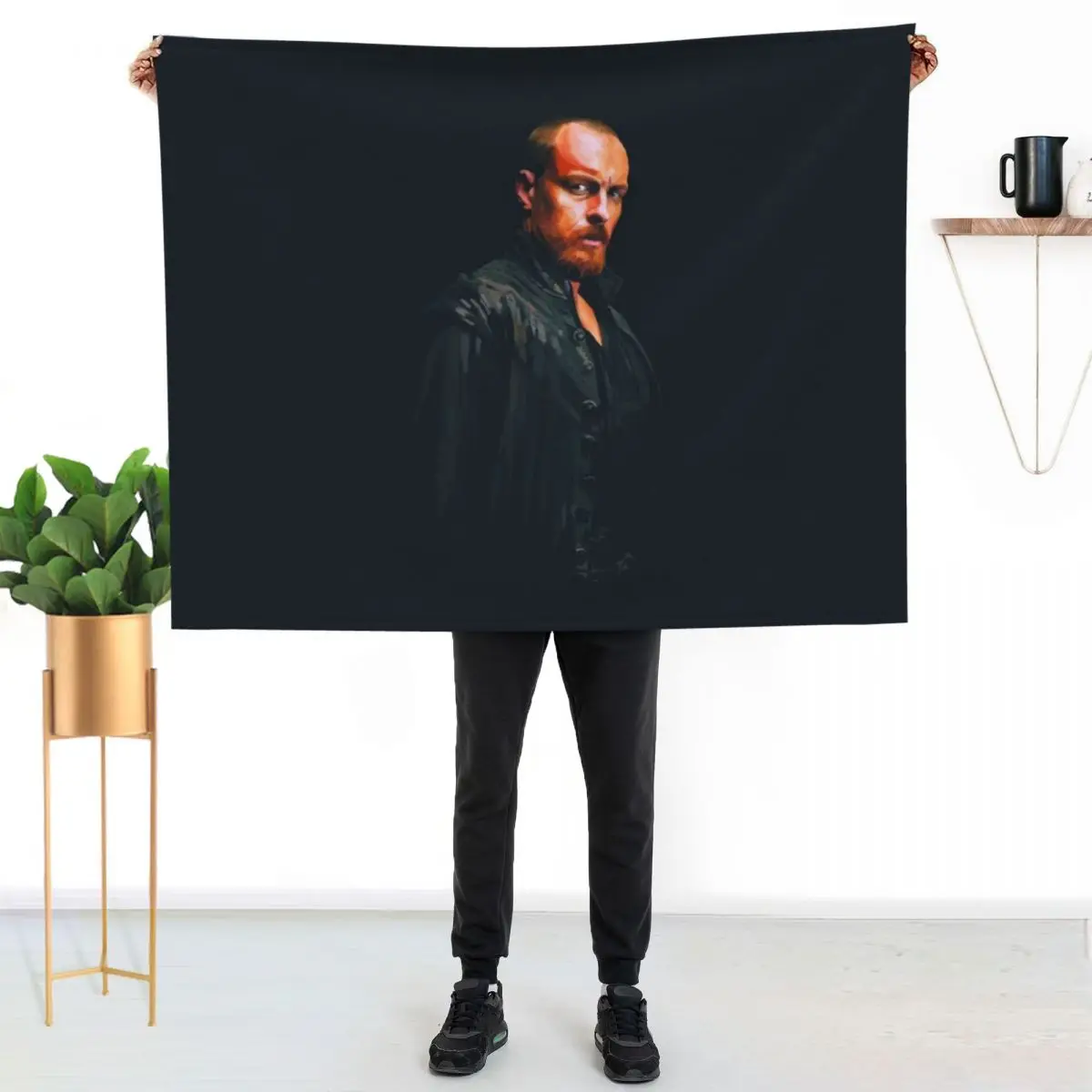 Captain James Flint Painting Throw Blanket Retros Bed linens Comforter Fashion Sofas Hairys Shaggy Blankets