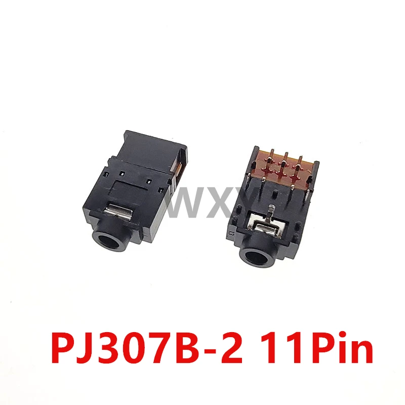 PJ-307 3.5 mm 8Pin/ 11 Pin Stereo Audio Jack Socket PJ307A PJ307B 3.5MM Dual Channel Female Headphone Connector with Switch