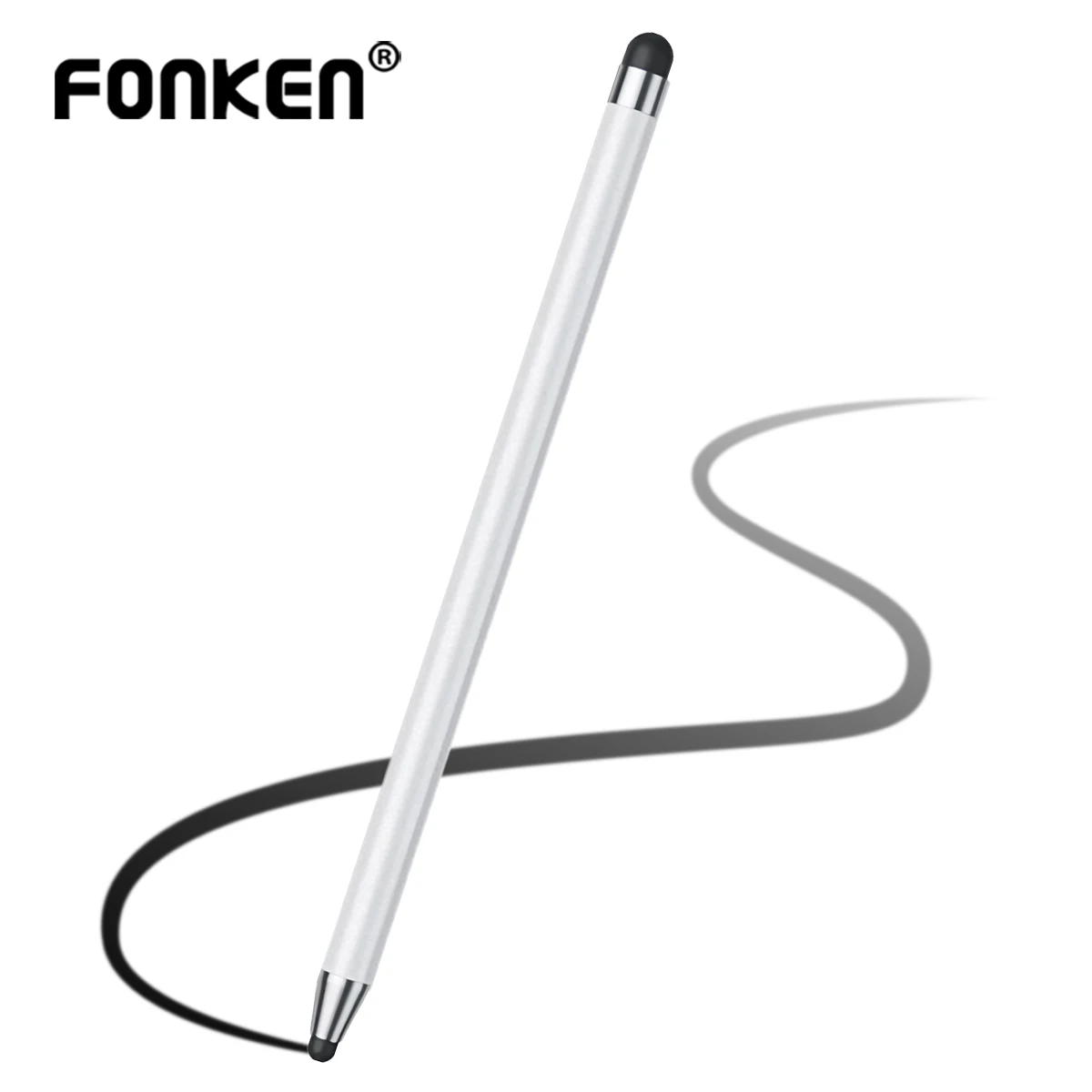 Stylus Pen for Touch Screen Dual Rubber Tips Capacitive Stylus Mobile Phone Tablet Pen Sensitivity Precision Pen for iphone ipad