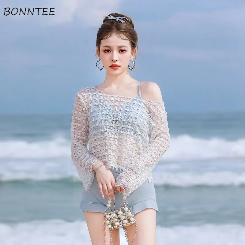 

Solid Bikinis Sets Women Summer Beach Style Sexy Sweet Simple Temperament Chic Cozy Attractive with Chest Pad No Steel Support