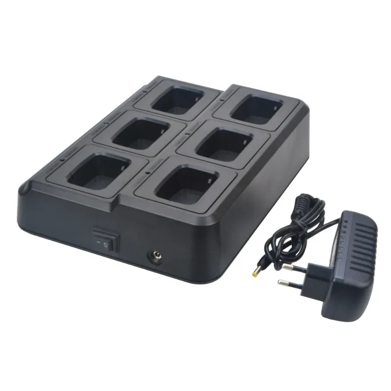 Baofeng BF-888S BF-888H BF-88E BF-777S BF-666S Walperforated Talkie Six-Way Chargeur 6-Pocket Multi-Unit Charger 110-240V