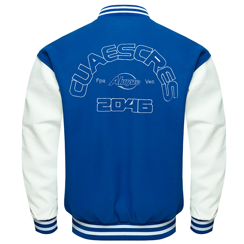 Chaqueta De Béisbol Adolescente 2024 Primavera Otoño Hombres Y Mujeres Unisex Abrigo Letra Bordado Botón Chaqueta Estilo Estudiante Dropshipping