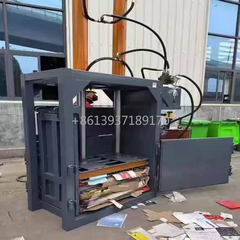 Hydraulic Waste Paper Compressor Machine Vertical Baler Machine Cardboard Press Machine