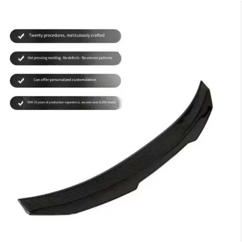 Carbon Fiber Rear Spoiler for BMW 4 Series G22/G82 M4 (2021-2023)   Glossy Finish Screw Fixing PSM Rear Bumper for bmw