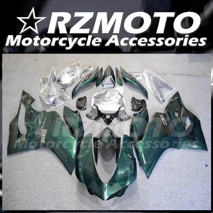 4Gifts New ABS Full Fairings Kit Fit For DUCATI PANIGALE 959 1299 2015 2016 2017 2018 15 16 17 18 Bodywork Set Custom Green