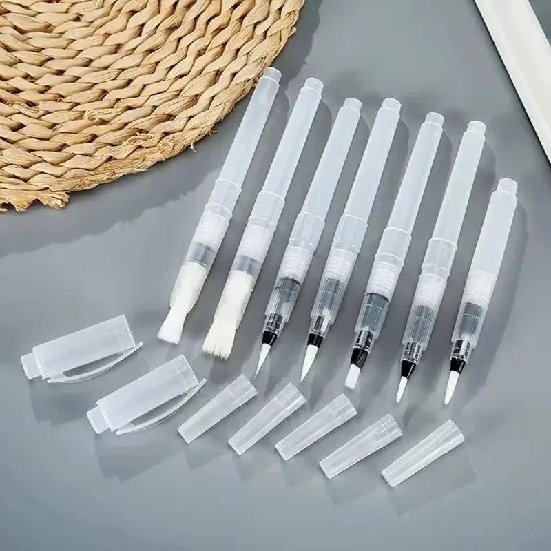 6PCS Refillable Watercolor Brush Pens - Watercolor Painting Set with Fine Tip Portable Water Brush Pens for Artists & Beginners