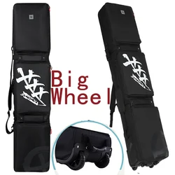 Bolsa para SnowBoard/esquís de 157 cm con ruedas grandes, material impermeable, puede contener 2 pares de esquís o 1 tabla de nieve A7394