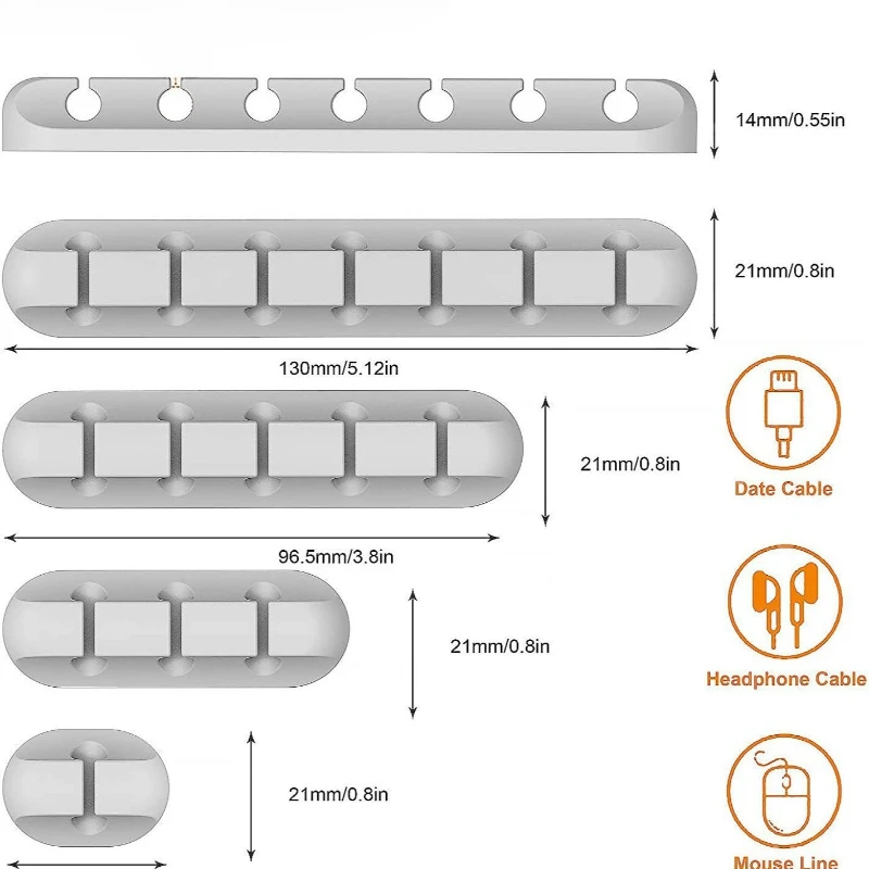 2026 new Wire Organizer Mobile Phone Charging Cable Data Cable Wire Routing Storage Cable Organizer Snap Clip