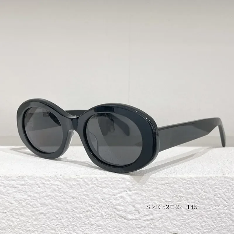 Gafas de sol con forma de ojo de gato para mujer, lentes de acetato ovaladas, estilo Retro, Sexy, UV400, marca de moda, 2024, novedad de 40194