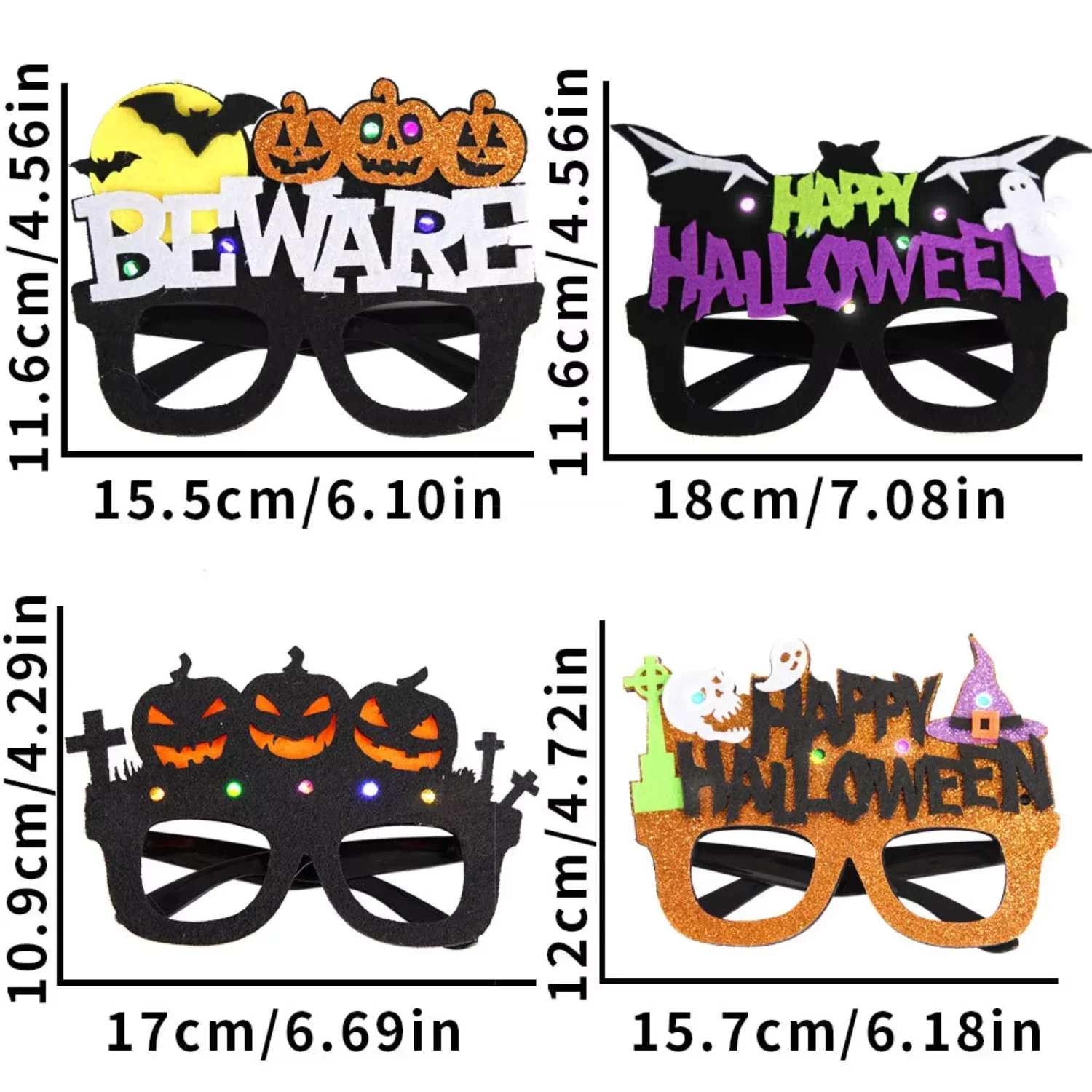 Gafas de terror de Halloween, artículos decorativos para niños y adultos, diversión festiva y asustadora