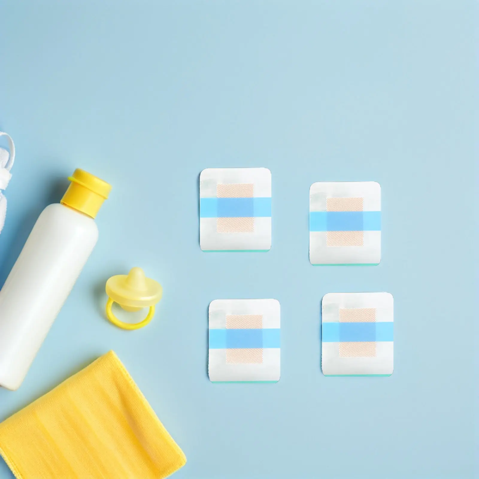 

50Pcs Infant Navel Paste Waterproof Breathable Belly Stickers Protection for Baby Umbilical Wound Healing Recovery