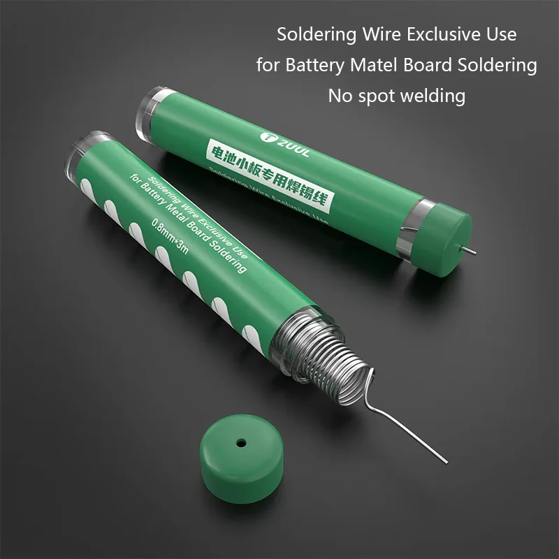 

2UUL SC39 Battery Soldering Wire - High-Temp 300°C, Lead-Free, Flux Core for Lithium/Ni-MH Battery Repair, PCB, Metal Boards