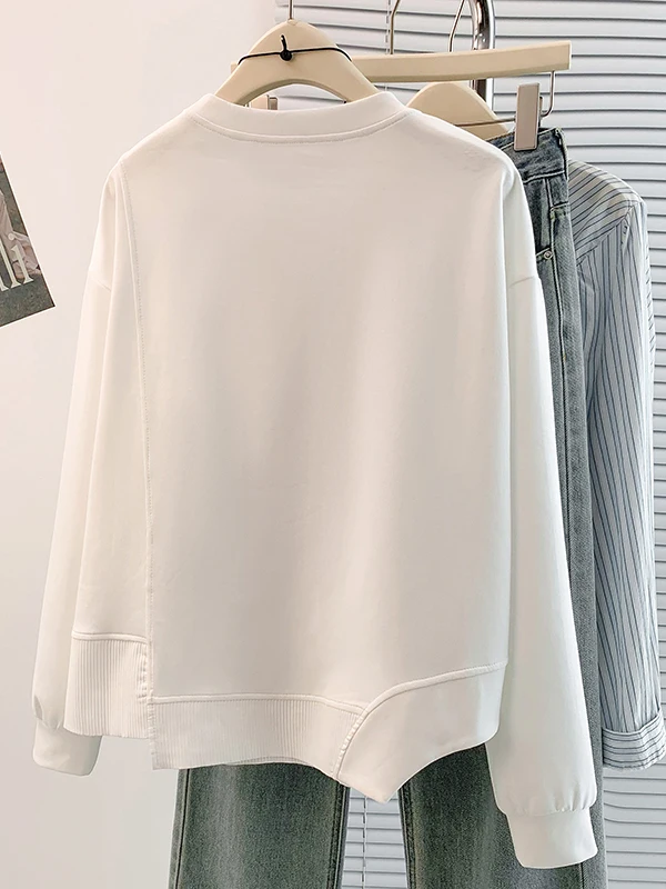 เสื้อฮู้ดดี้ทรงหลวมสไตล์ลำลองสำหรับฤดูใบไม้ร่วง ดีไซน์หรูหรา ใส่สบาย เหมาะกับทุกสภาพอากาศ