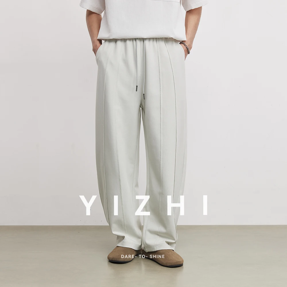 Fashion American Casual Sweatpants Men Spring And Autumn 2026 New Air Layer Scimitar Pants Loose Sports Pants