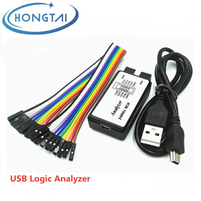 

1PCs USB Logic Analyzer Microcontroller for ARM FPGA Debugger 24M Samples 8 Channels