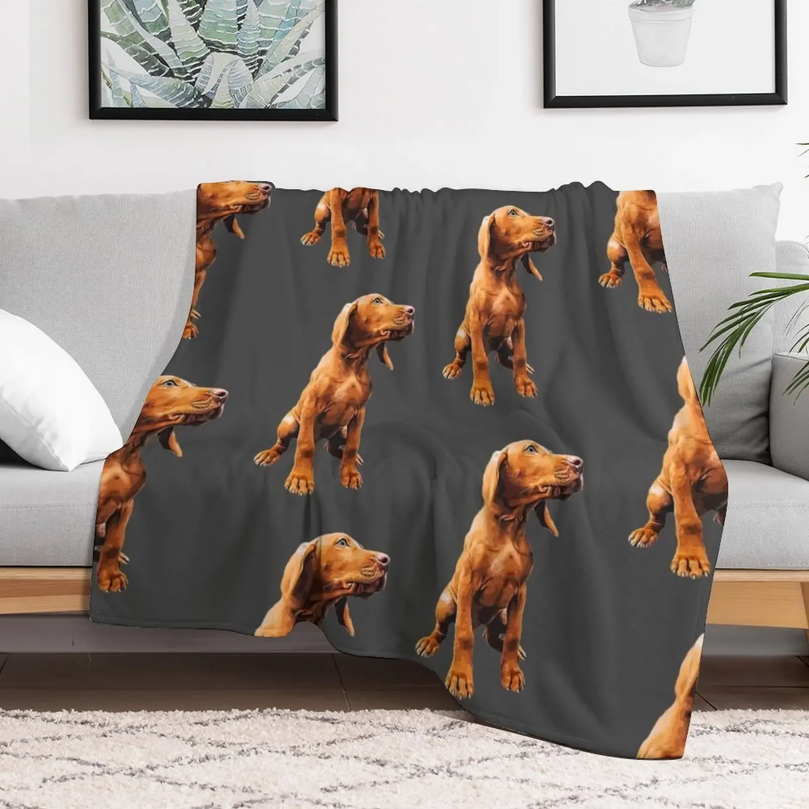 Vizsla Puppy - The Hungarian Vizsla Throw Blanket Versatile Cozy Throw Blanket for All Occasions