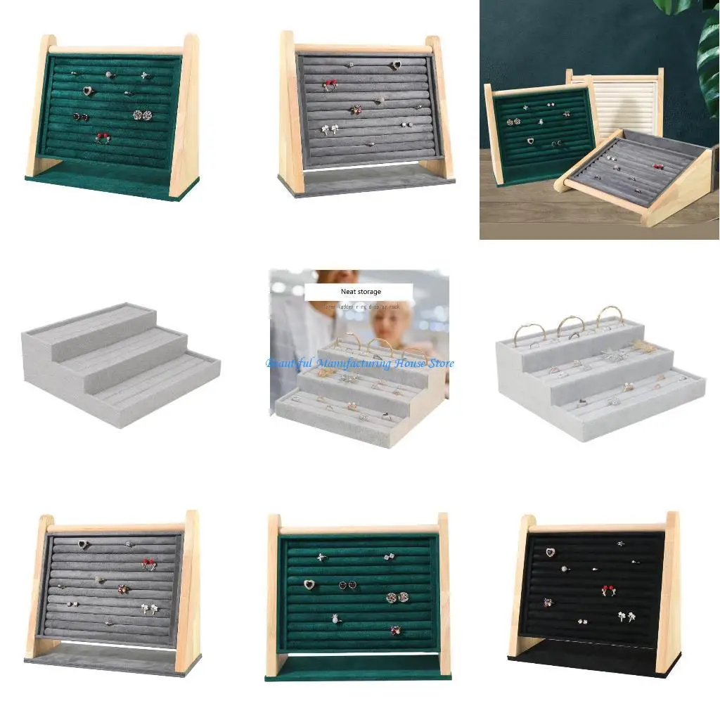 رف مجوهرات جذاب E56A، رف تنظيم فعال للأقراط والإكسسوارات #1