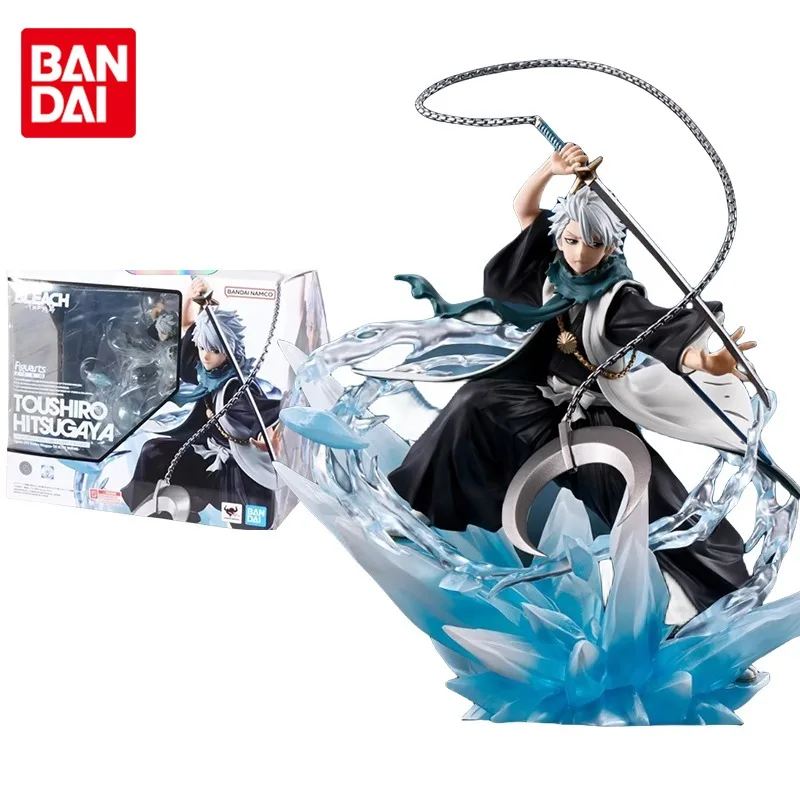 Bandai Original BLEACH Anime Figure Figuarts ZERO Hitsugaya Toushirou Action Figure Toys for Kids Gift Collectible Model