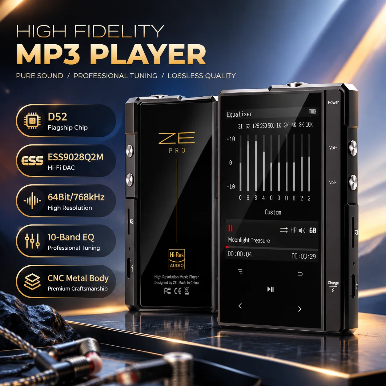Music Audio Pro - Z6 Pro, Pemutar Musik HIFI dengan