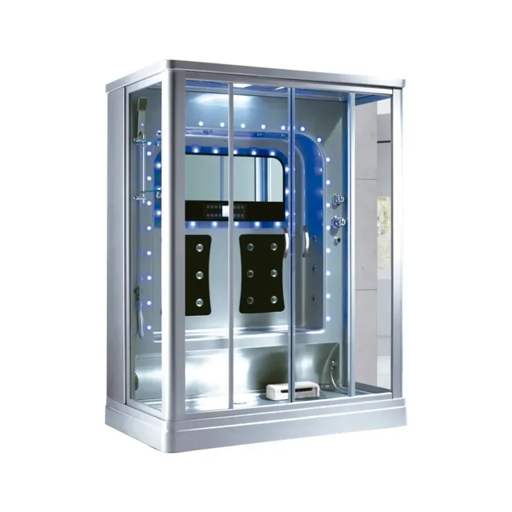 1500X1000X2200mm Bathroom Wall Against Steam Shower Enclosure Mult-Functional Wet Sauna Room 7049