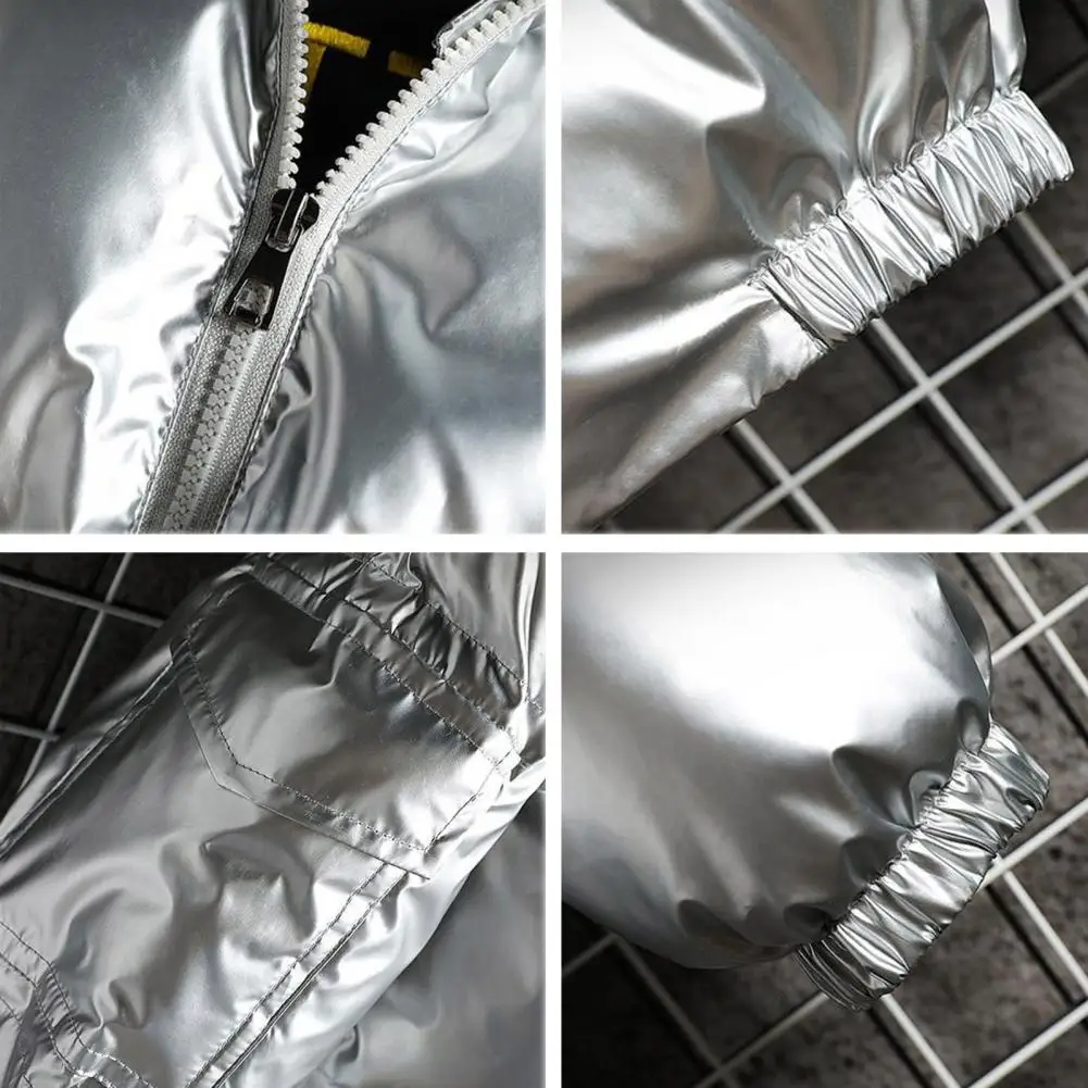 Parki błyszczące męskie ocieplane płaszcze kurtki puchowe męskie koreańska luksusowa odzież ocieplana odzież wierzchnia nowości odzież bawełniana odzież wierzchnia