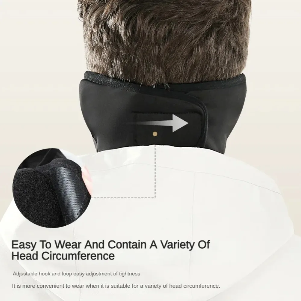 1 Stück Winter-Samt-Thermo-Ohrenschützer-Maske, warm, winddicht, Fleece, Wintermaske, einfache Wickelmaske, Reitmaske, Outdoor, Radfahren, Skifahren – Detail 4