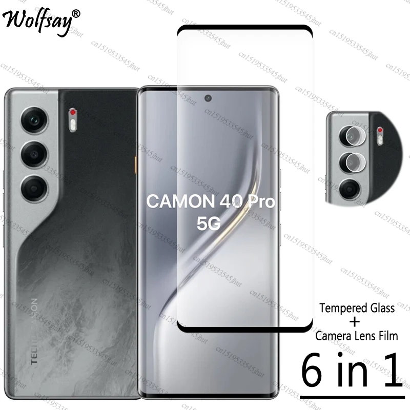 

Полное закаленное стекло для Tecno Camon 40 Pro Защитная пленка для экрана Tecno Camon 40 Pro Стекло для камеры Tecno Camon 40 Pro Glass