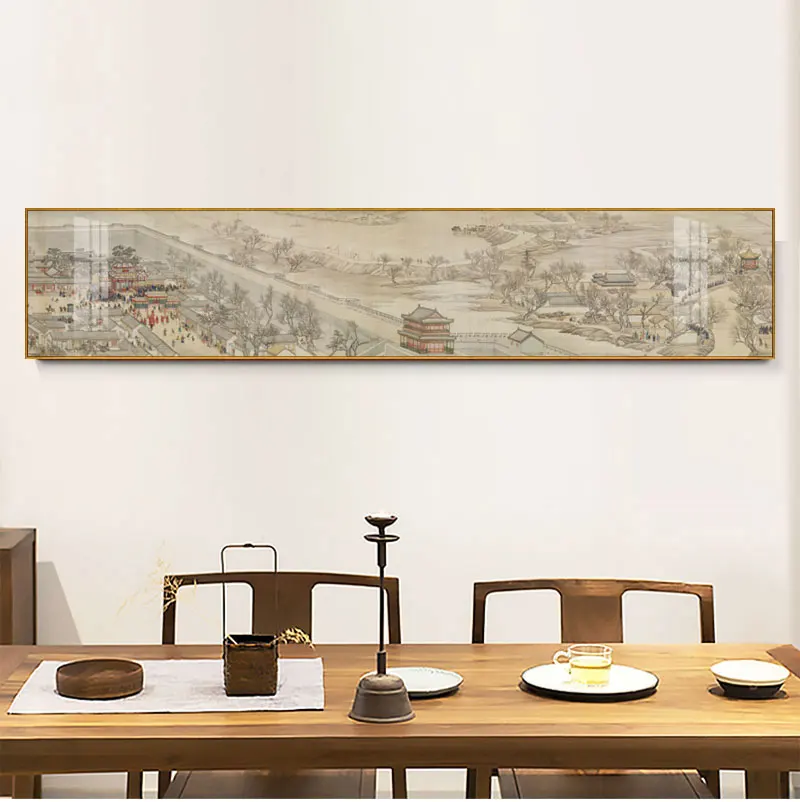 

Retro Chinese Style of wall Scenery Posters and Prints Canvas Painting Art Wall Pictures for Living Room Home Décor04