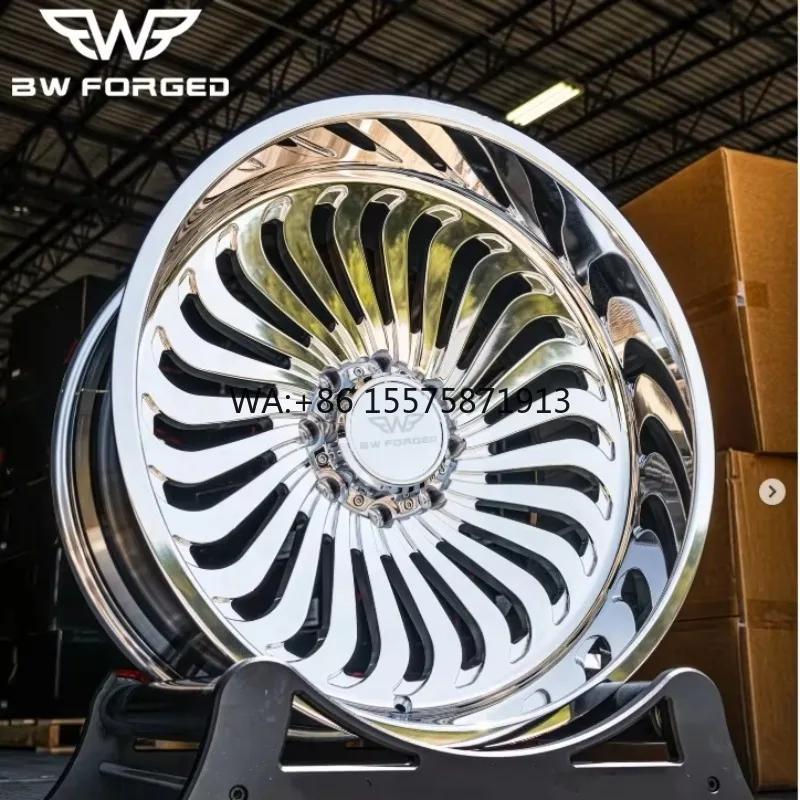 

Полированные хромированные кованые легкосплавные диски для грузовиков 8x165.1 8x200 8x170 6x135 5x127 6x139.7, сверхпрочные внедорожные диски