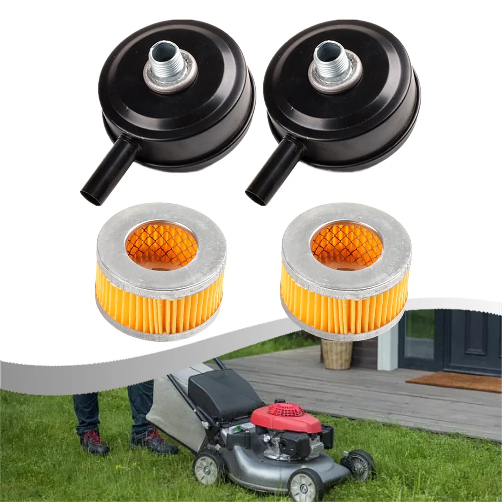 2 Set Air Compressor Muffler & 20mm Intake Filter Accessories Pneumatic Parts Muffler Filter Cartridge view 3