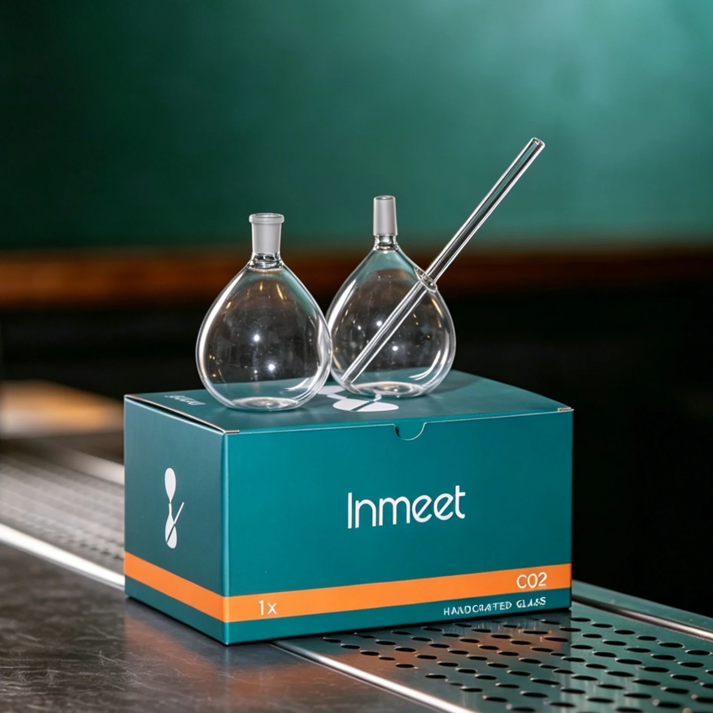 Inmeet Hourglass Shaped Smoked Cocktail Glass/Cocktail Cup/Creative Cooking Molecular Wine Glass/Mixologist