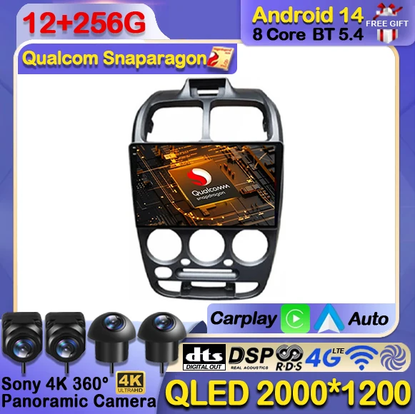 

Android 14 Car Radio For Hyundai Verna Accent II 2 1999 - 2012 Multimedia 4G WIFI Carplay Auto GPS Navigation Video Player QLED