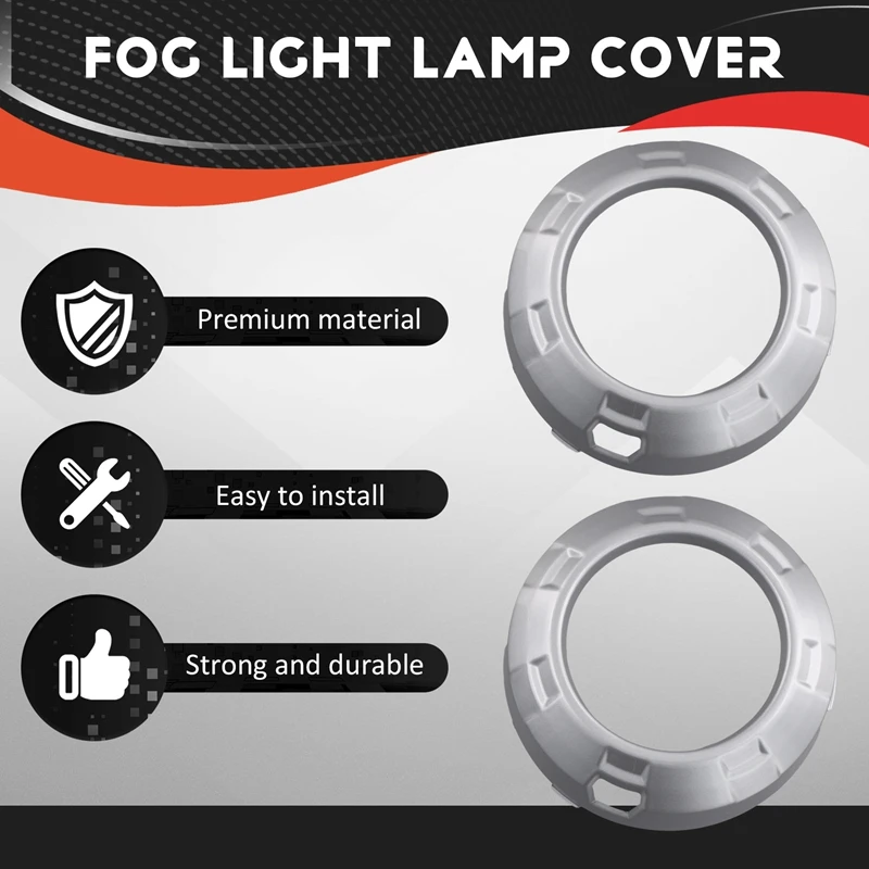 Front Fog Light Lamp Cover For Mitsubishi L200 Triton Strada 2006-2009 Fog Lamp Decorative Frame