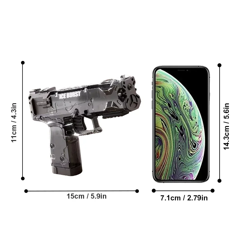 لعبة مسدس مياه للأطفال، ربط ميكانيكي للظهر، رذاذ الماء الممل، مسدس مياه قوي لرذاذ الماء على الشاطئ عالي الضغط #6