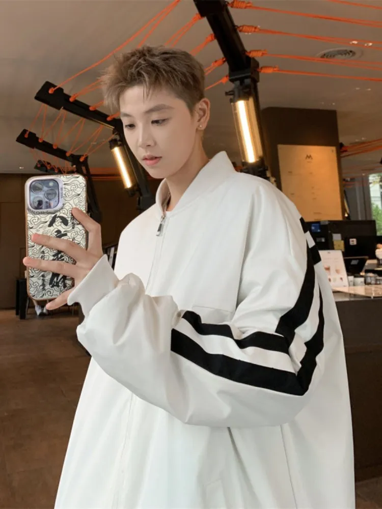 

Men's Winter Thiened Cotton Jaet Faionable Outdoor Warmth-Kee Outerwear Polyester Long Sve Zipper Closure