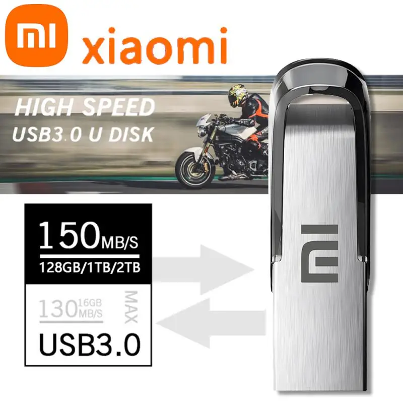 NEW Xiaomi USB 3.0 Flash Drive High Speed Pen Drive 2TB Usb 3. 0 Memory Stick 1TB Flash Pendrive 128GB Metal Memoria Usb Disk