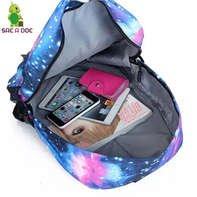 New Fashion Korean K-POP Three-Piece Backpack Teenage School Shoulder Bag Pen Large Capacity Schoolbag MN1