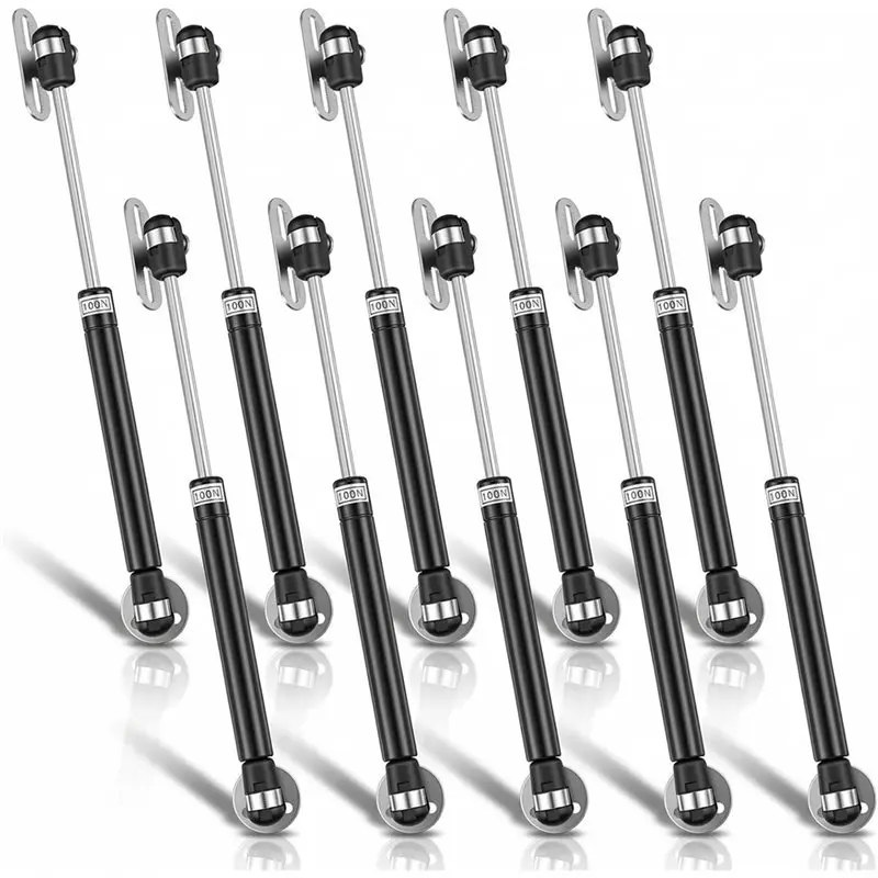 

【PARTY DAY】Gas Struts 10 Inch 10Pcs For Cabinet Lid Support Heavy Duty Soft Open Spring Shock Prop, 100N/22.5Lb