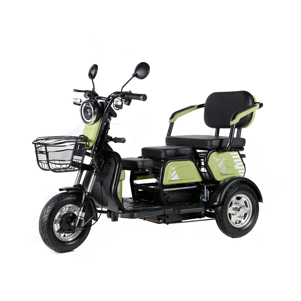 600W 48V Ebike 3 Wheel Electric Tricycle Long Range Multifunction E-Bike Cargo Electric Bike for Adults