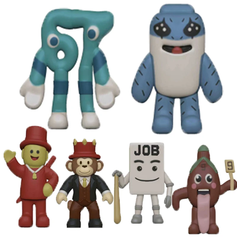 2026 Steal A Brainrot Cute Figurine 6/8pcs/Set No.9 House Anime Figure Toy Game Peripherials Dolls Anime Toys Christmas Gifts